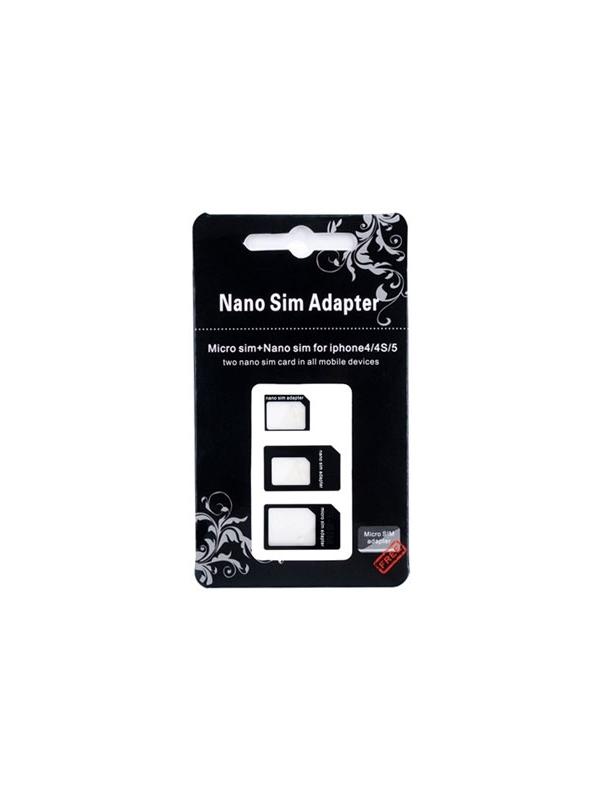 Kit Adaptadores SIM 5 en 1 NanoSIM-MicroSIM